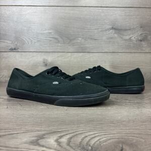 Vans Low Top Canvas Skate Shoes Unisex Men's 7 Women's 8.5 Black Skater Sneakers